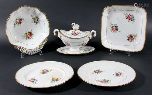 SPODE DESSERT SERVICE, early 19th century, pattern 1660, comprising twenty one plates, twenty one