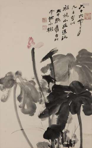 ZHANG DAQIAN (1899-1983), INK LOTUS