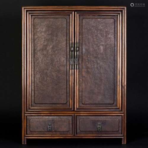 A HUANGHUALI HARDWOOD CABINET