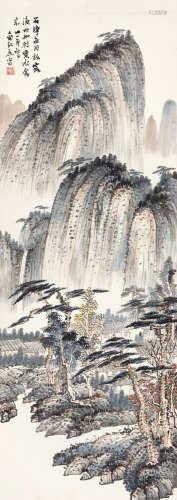 俞剑华（1895～1979） 山林幽翠图 镜心 设色纸本