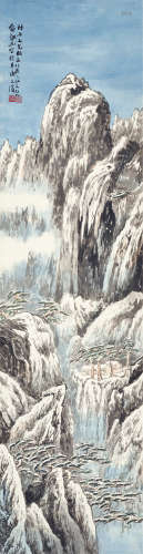 俞剑华（1895～1979） 雪山图 立轴 设色纸本