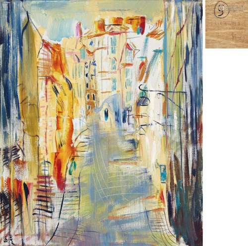 常青（b.1965） 2008年作 欧洲记忆-有坡度的街道 布面油画
