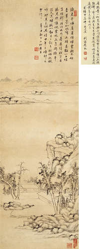 黄易（1744～1802） 山居图 立轴 水墨纸本