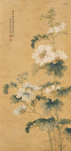 缪嘉惠（1831～1908） 花卉 立轴 设色纸本