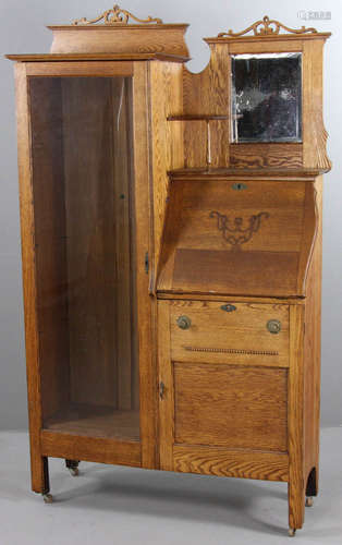 Late 19th C. Oak Larkin Desk