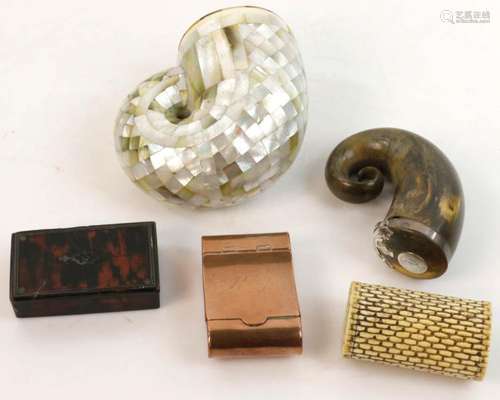 Antique Snuff and Pill Boxes