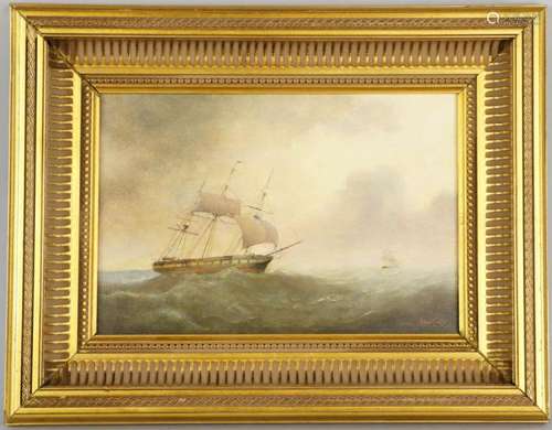 Brian Coole Diminutive Painting of Clipper Ship