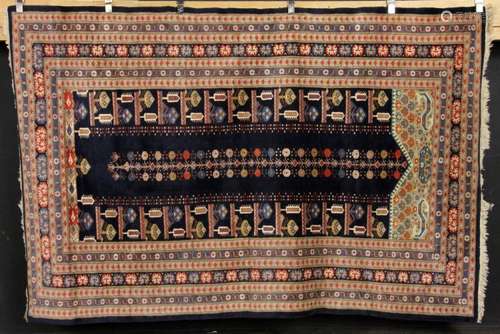 Semi-Antique Turkish Prayer Carpet