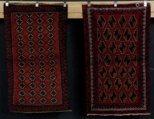 Two Handwoven Tribal Carpets