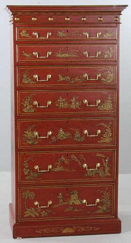 English Regency-style Chinoiserie Chest