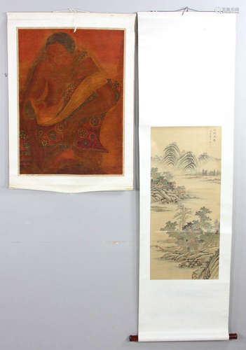 Indonesian Scroll and Japanese Scroll