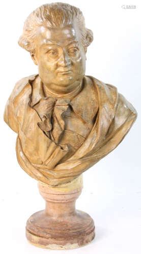 18th/19th C. Terracotta Bust Attributed to Houdon