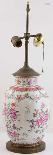 19th C. Chinese Vase/Lamp