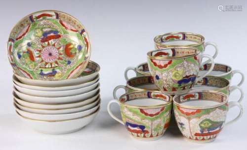 CA. 1776 Worcester Cups and Saucers