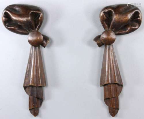 19th C. English Architectural Wood Bows