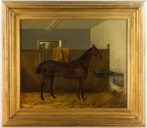 W.H. Whitwright, Prize Horse, Oil on Canvas