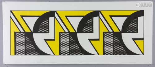 Roy Lichtenstein, Repeated Design, Color Litho