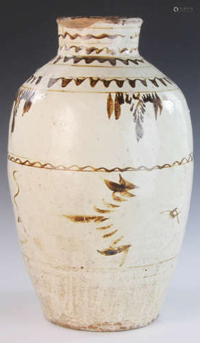 17th C. Chinese Glazed Urn