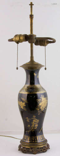 19th C. Chinese Vase/Lamp