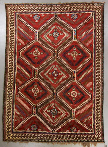 Antique Persian Gregorian Oriental Rug
