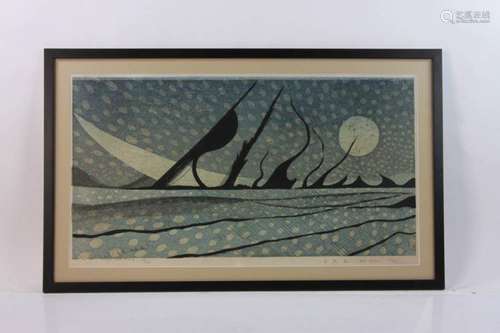 Rei Yuki Japanese wood Block Print