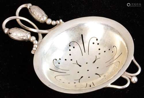 Georg Jensen Sterling Blossom Tea Strainer