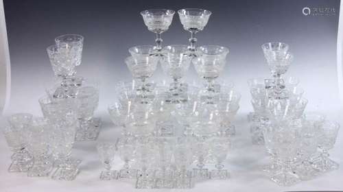 Two Sets of Scottish Crystal Stemware