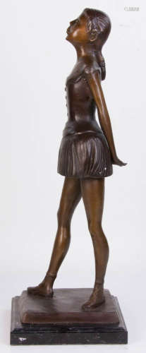 In Manner of Degas, Ballerina, Bronze