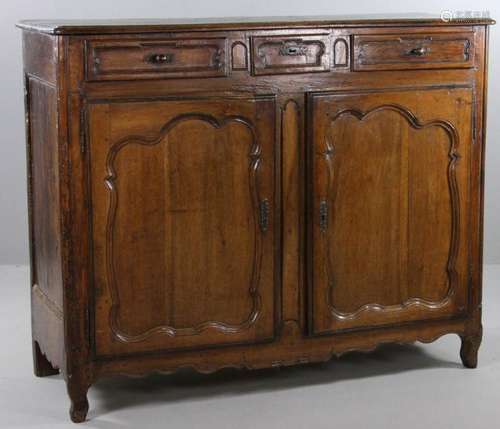 18th C. French Provincial 2-Door Cabinet