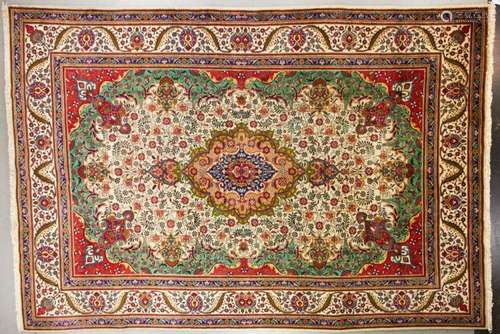 Semi-antique Persian Tabriz Rug