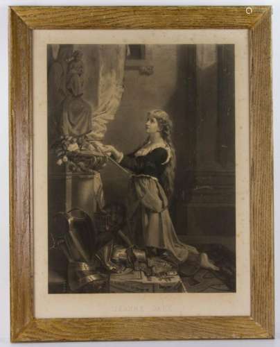 19th C. Print of Joan of Arc, Jouanin