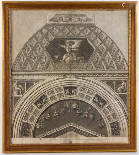 Late 18th C. Architectural Print
