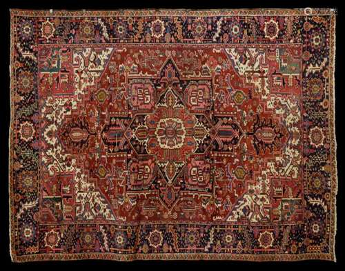 Antique Persian Heriz Rug