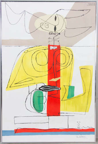 Le Corbusier, "Taureau", 1963 Lithograph