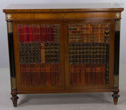 19th C. French Faux Bookcase