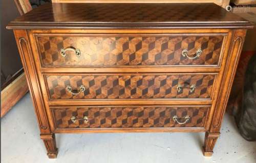 Italian Walnut Marquetry Chest