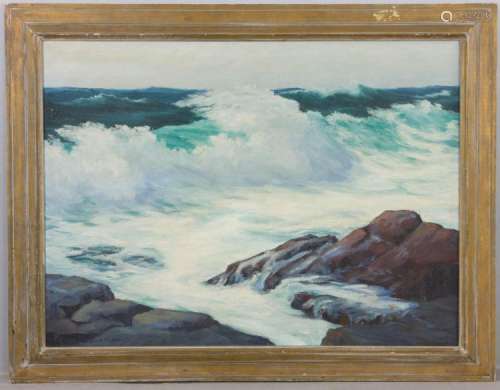 Alfred Russell Fuller, Seascape, Oil on Canvas