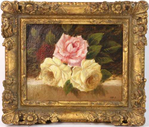 Maffitt Signed, Still Life Roses, Oil on Canvas