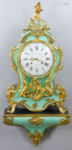 19th C. Louis XV Style Clock on Shelf