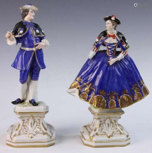 Pair of German Porcelain Figures