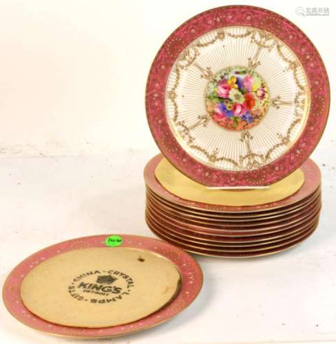 Set of (12) Royal Worcester Porcelain Plates