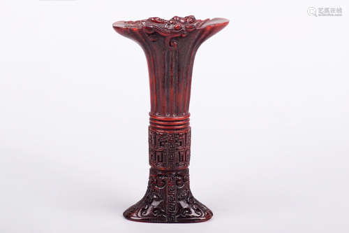 HORN CARVED CUP