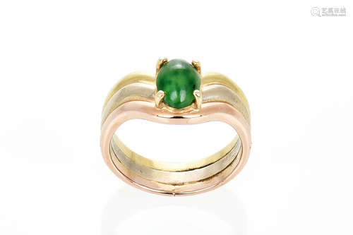 18K YG JADE RING