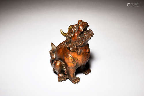 BRONZE CAST 'MYTHICAL BEAST' FIGURE