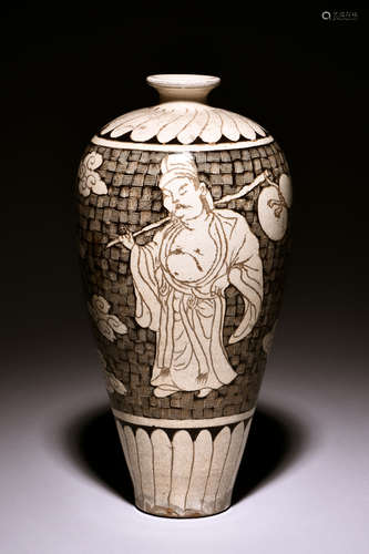 CIZHOU WARE 'CELESTIAL' VASE, MEIPING