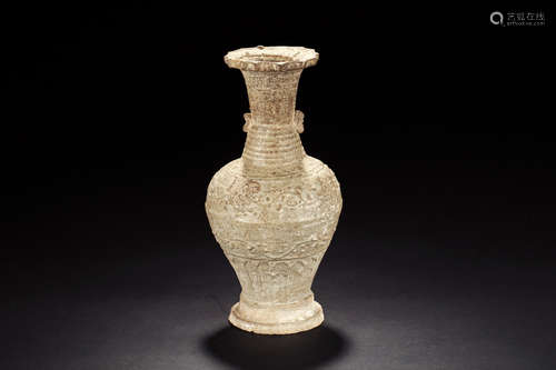 CELADON GLAZED FLORIFORM VASE