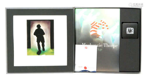 MACKENZIE THORPE (B.1956) - 'The Game of Life' - the limited edition book, cased medallion and print 'The Black Knight' numbered 372 from an edition of 995, with Washington Green Certificate of Authenticity, within a fitted case together with the set of six limited edition prints 'The Game of Life' and the set of six limited edition prints 'Isolation', both sets in cases