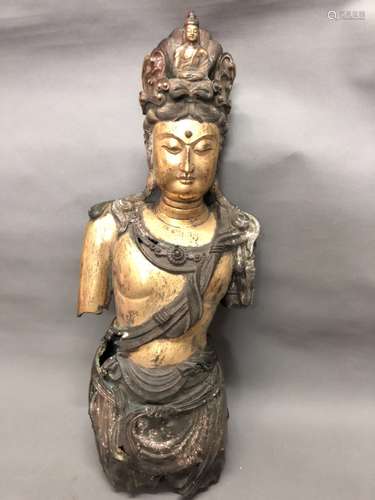 A Gilt Bronze Buddha Statue