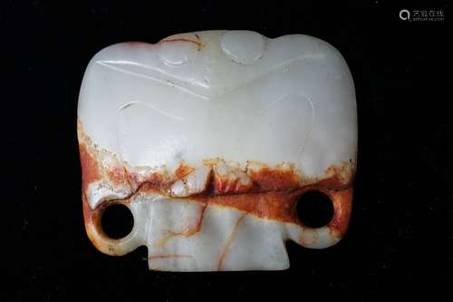 A White Hetian Jade Pendant