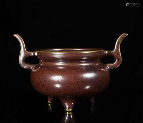 A Tea Dust Glazed Censer